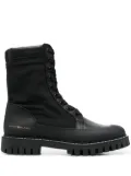 Tommy Hilfiger logo-stamp lace-up boots - Black