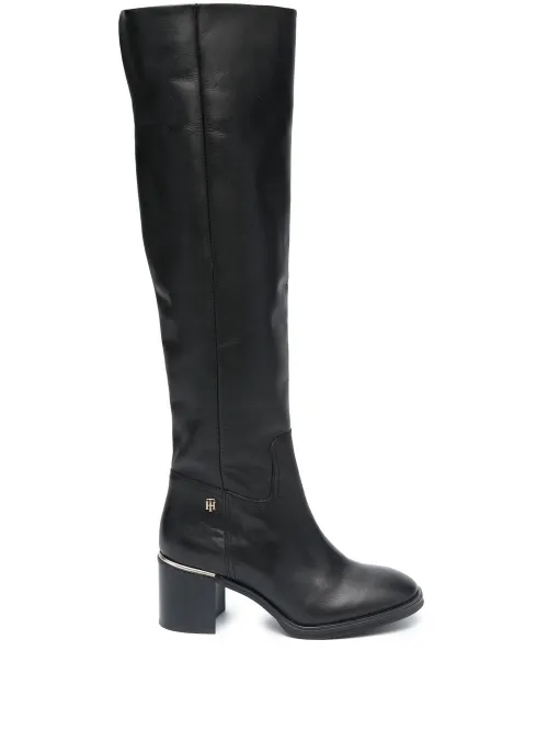 Bottes à plaque logo - Tommy Hilfiger - Modalova