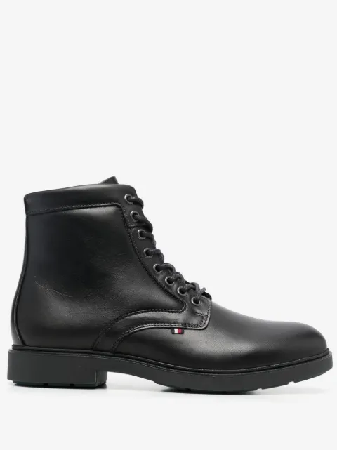Tommy Hilfiger lace-up leather boots