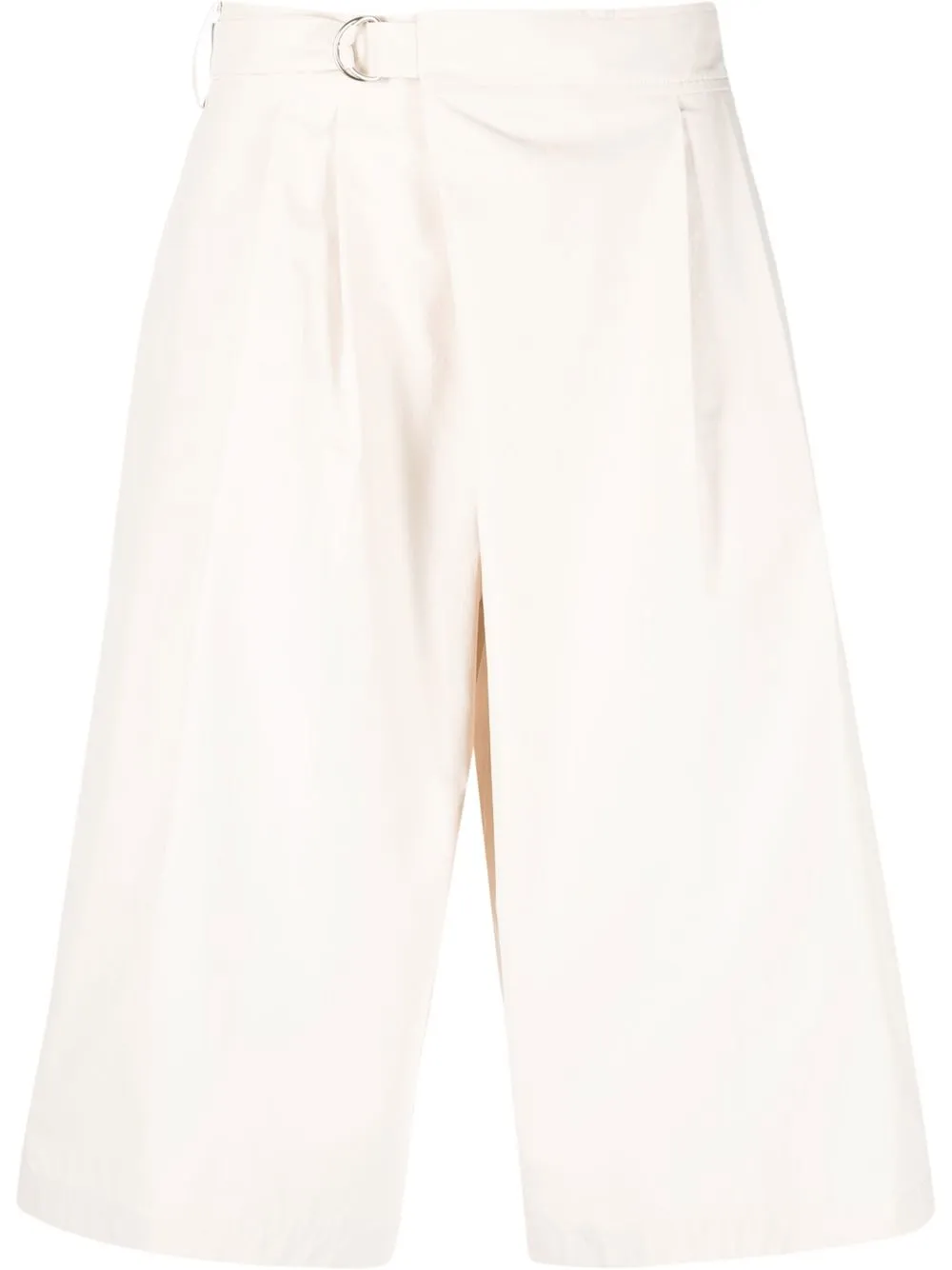 

Le 17 Septembre front-pleat cropped trousers - Neutrals