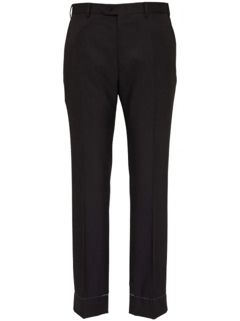 Brioni straight-leg tailored wool trousers