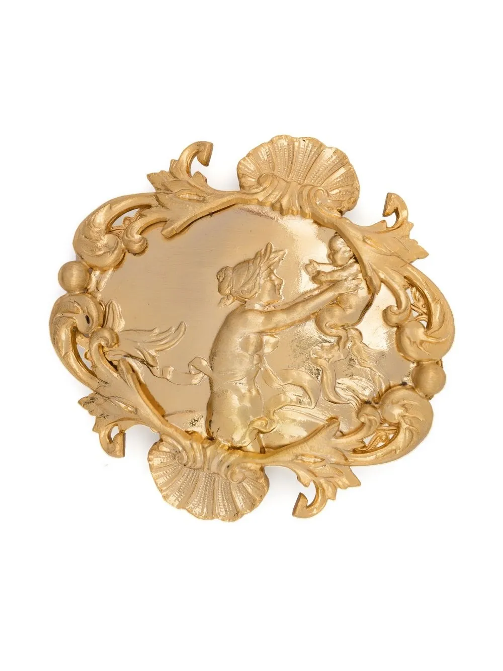 

Gianfranco Ferré Pre-Owned 1990s mythological motif brooch - Gold