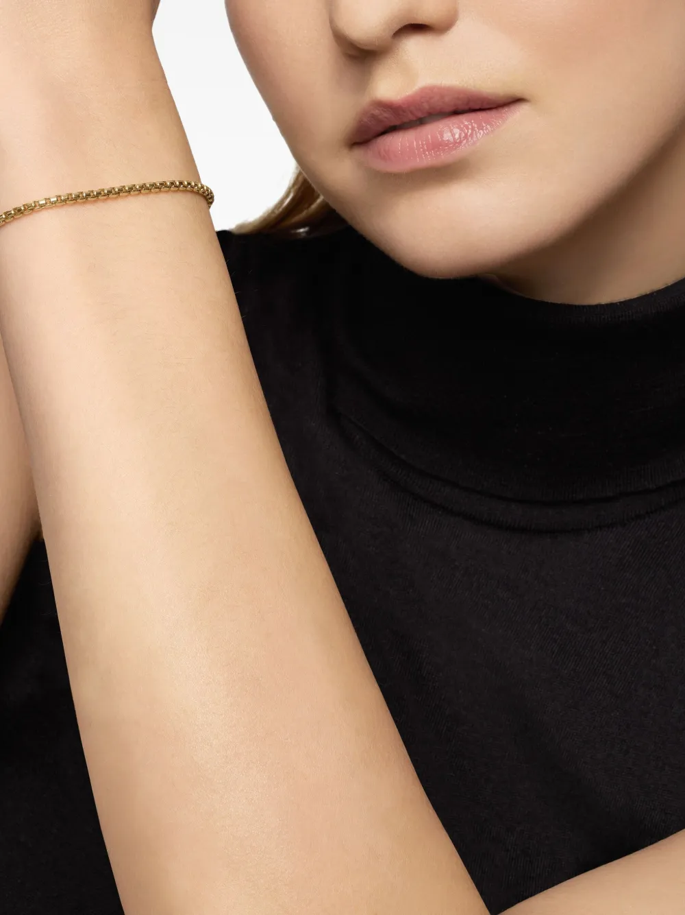  David Yurman 18kt Dy Bel Aire Box Chain Gelbgoldarmband (2,7mm) 