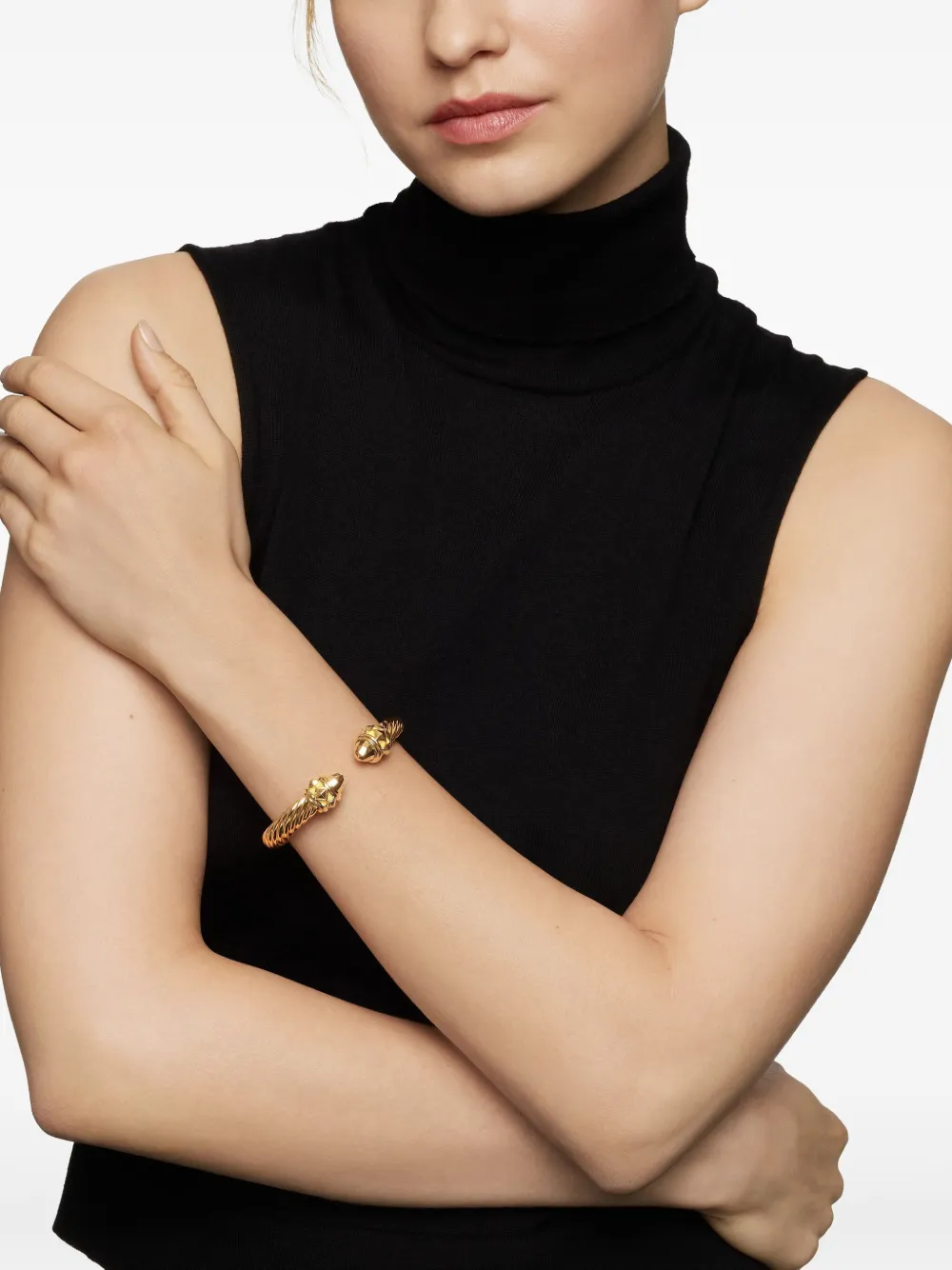 David Yurman 18kt yellow gold Renaissance Cablespira bracelet (9mm) | Image 2