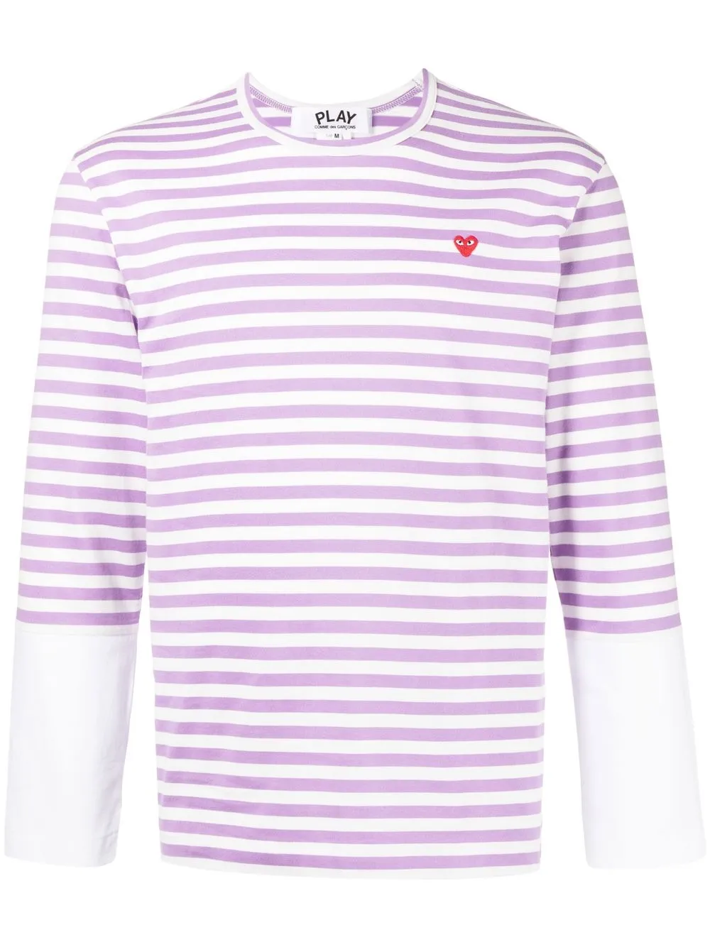 Image 1 of Comme Des Garçons Play long-sleeve striped T-shirt