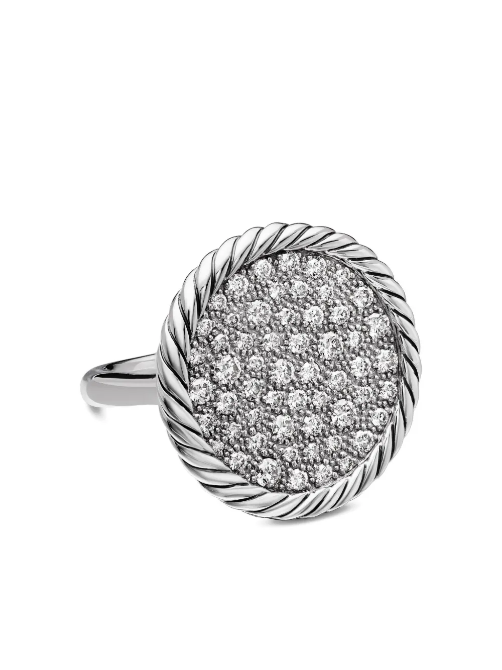 David Yurman DY Elements ダイヤモンド リング スターリングシルバー - シルバートーン David Yurman DY Elements ダイヤモンド リング スターリングシルバー - シルバートーン