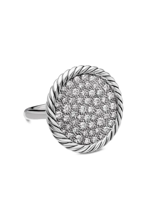 Bague DY Elements en sterling pavé de diamants - David Yurman - Modalova