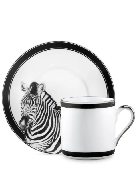 Dolce & Gabbana zebra-motif porcelain espresso set