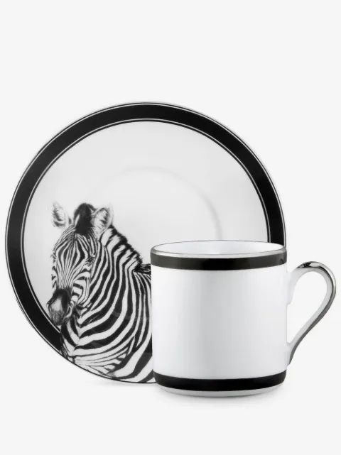 Dolce & Gabbana zebra-motif porcelain espresso set