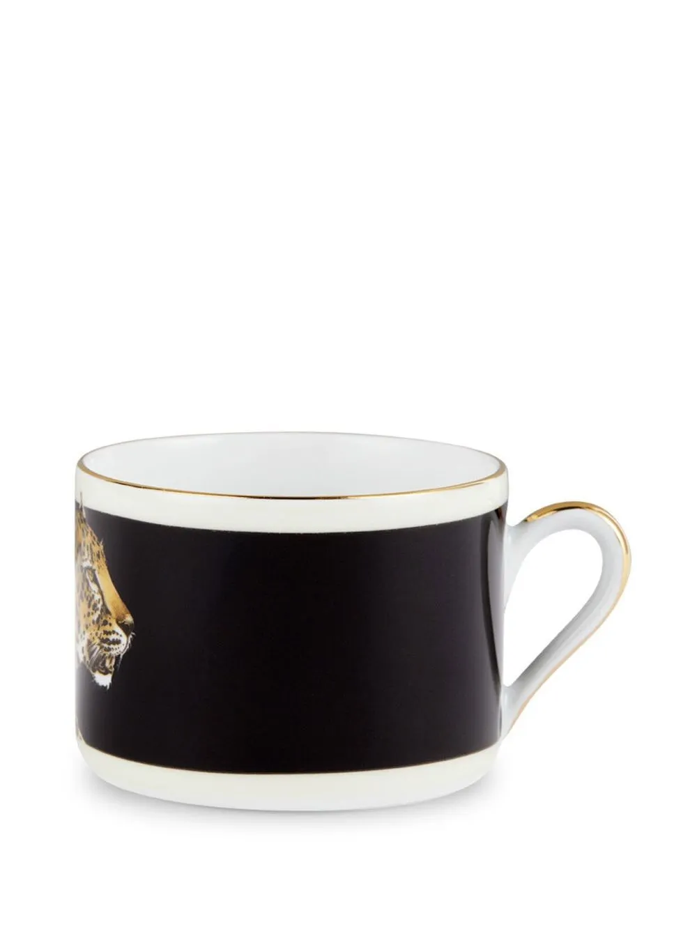 Shop Dolce & Gabbana Tiger Porcelain Tea Set In Black