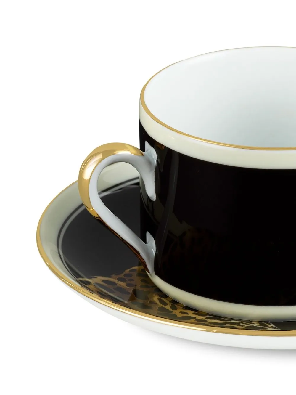 Shop Dolce & Gabbana Tiger Porcelain Tea Set In Black