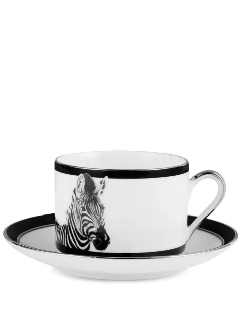 Dolce & Gabbana zebra-print porcelain tea set