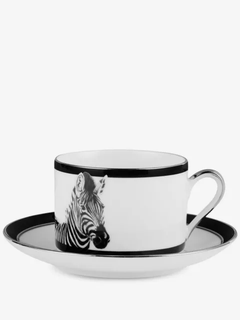 Dolce & Gabbana zebra-print porcelain tea set