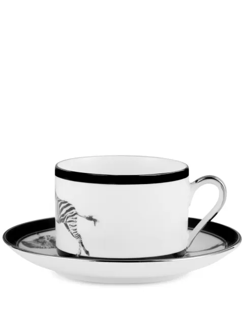 Dolce & Gabbana zebra-print porcelain tea set