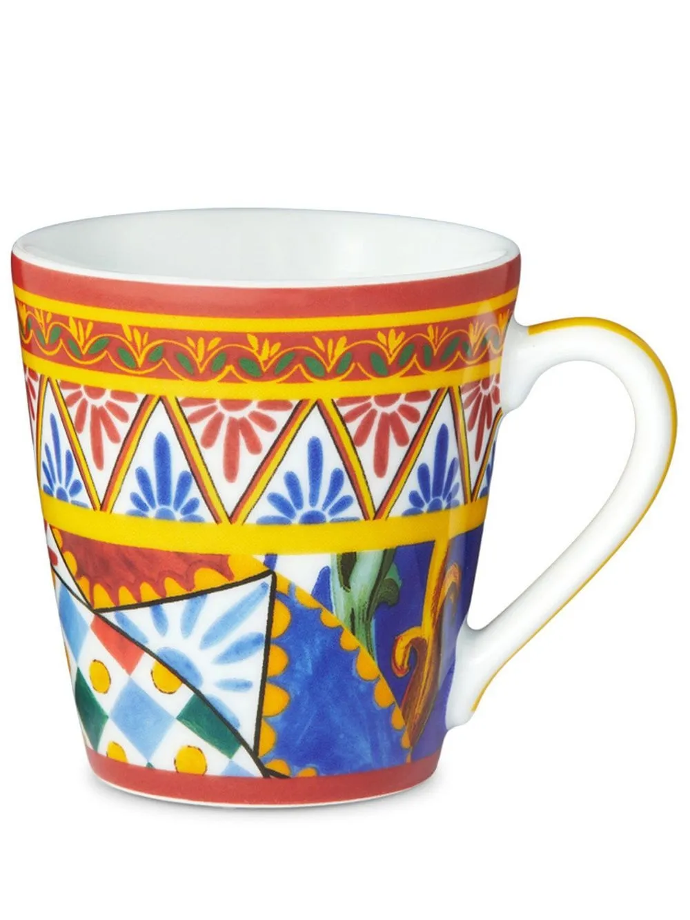 dolce & gabbana tasse carretto siciliano en porcelaine - blanc