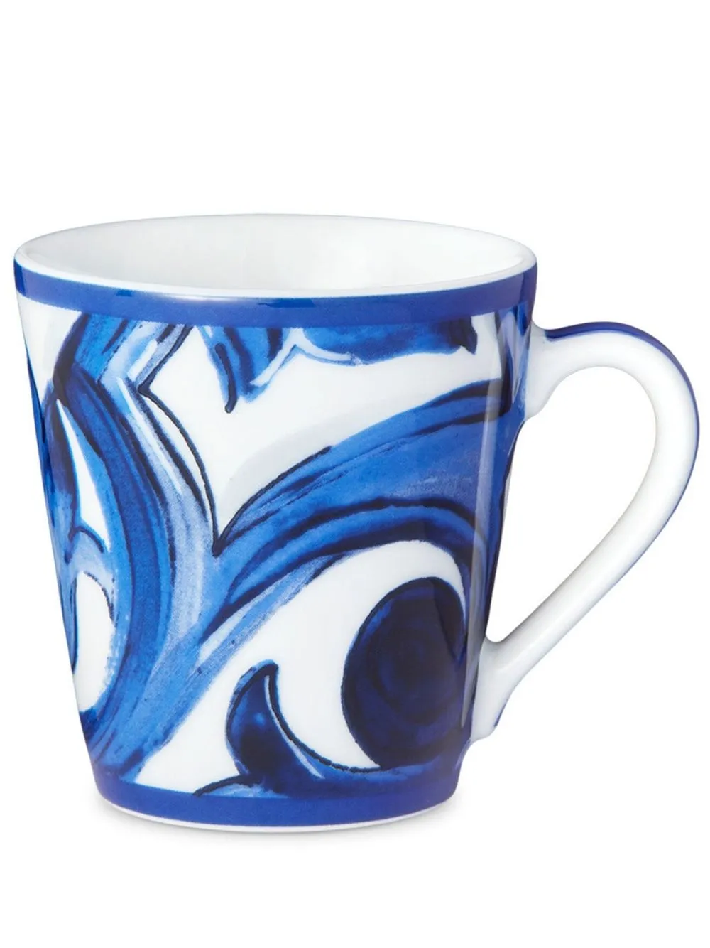 dolce & gabbana tasse en porcelaine à imprimé - bleu