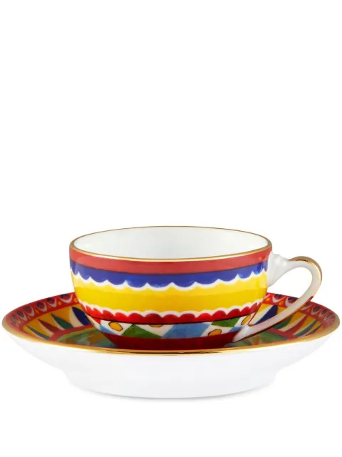Dolce & Gabbana set de taza para café Carretto Siciliano