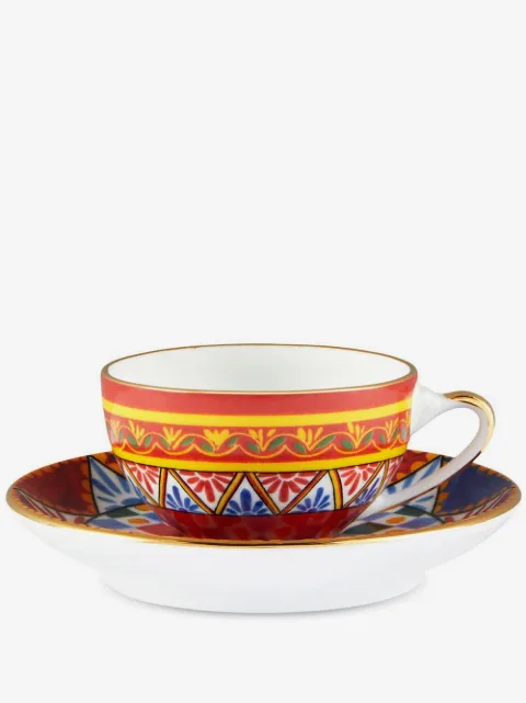 Dolce & Gabbana set de taza para café Carretto Siciliano