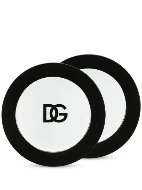 Dolce & Gabbana pack de dos platos con logo