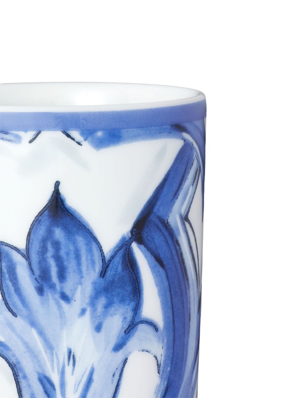 Shop Dolce & Gabbana Blu Mediterraneo Porcelain Water Glass In White