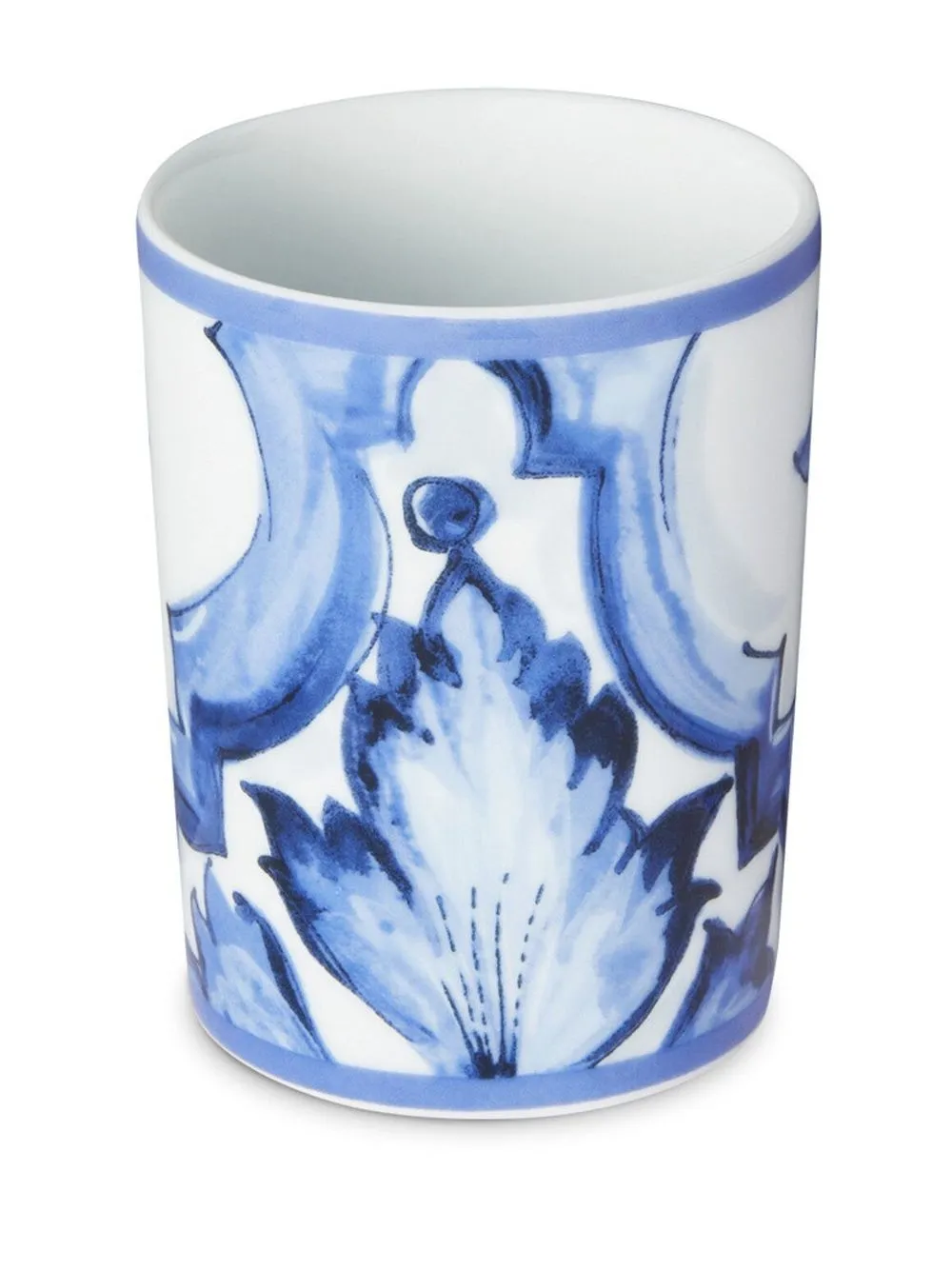 Shop Dolce & Gabbana Blu Mediterraneo Porcelain Water Glass In White