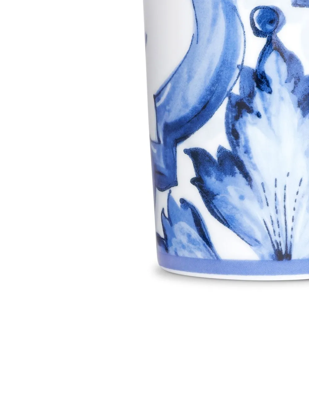 Shop Dolce & Gabbana Blu Mediterraneo Porcelain Water Glass In White