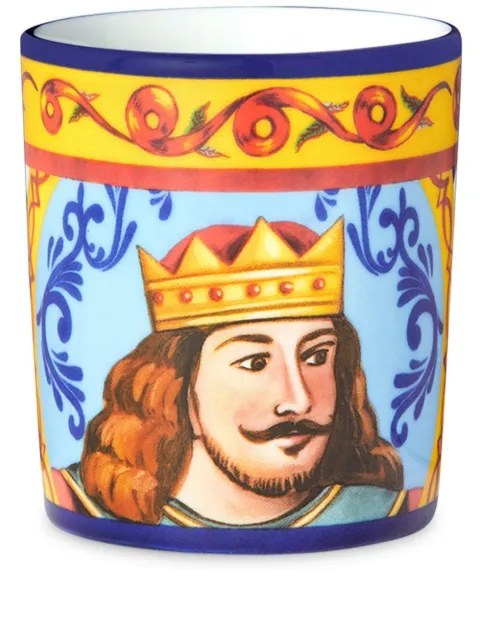 Dolce & Gabbana Xícara de porcelana com estampa de arquivo