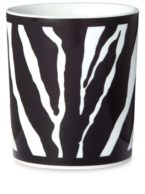 Dolce & Gabbana zebra-print porcelain wine glass