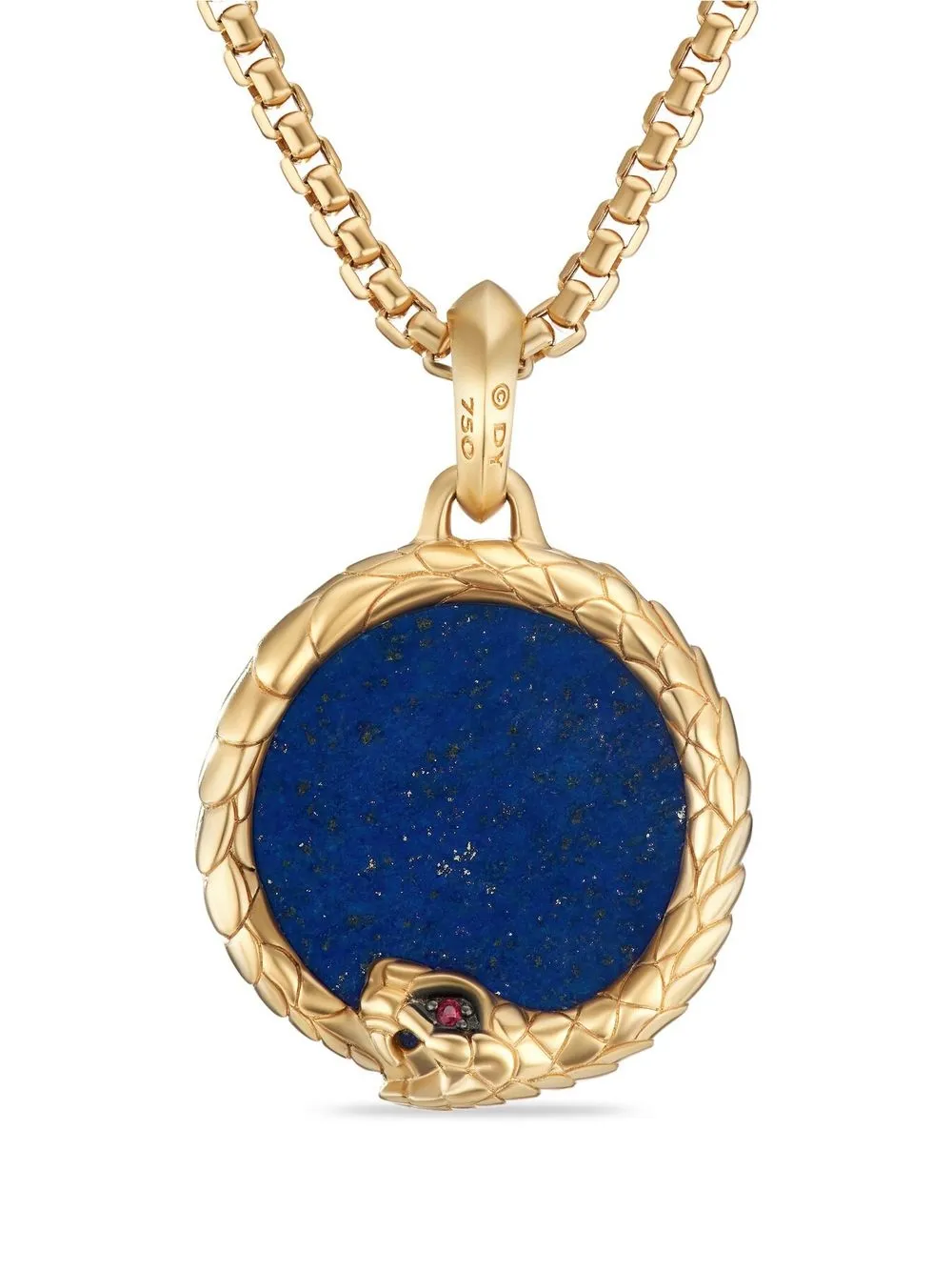 

David Yurman collar en oro de 18kt con lapislázuli - Dorado