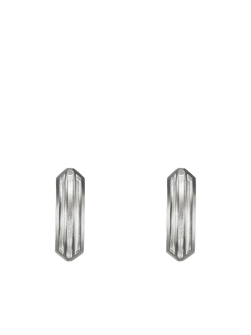 

David Yurman Armory hoop earring - Silver