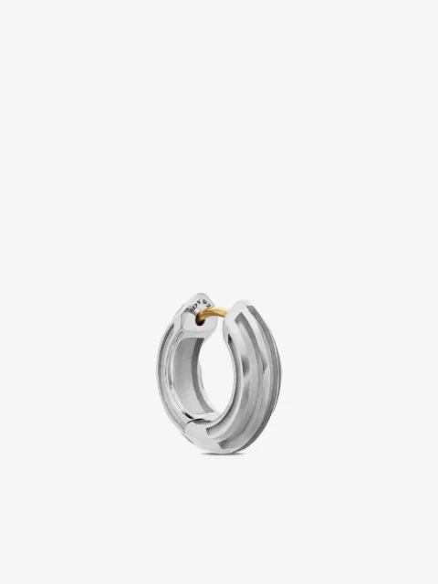 David Yurman Sterling zilveren Armory oorring (14mm)