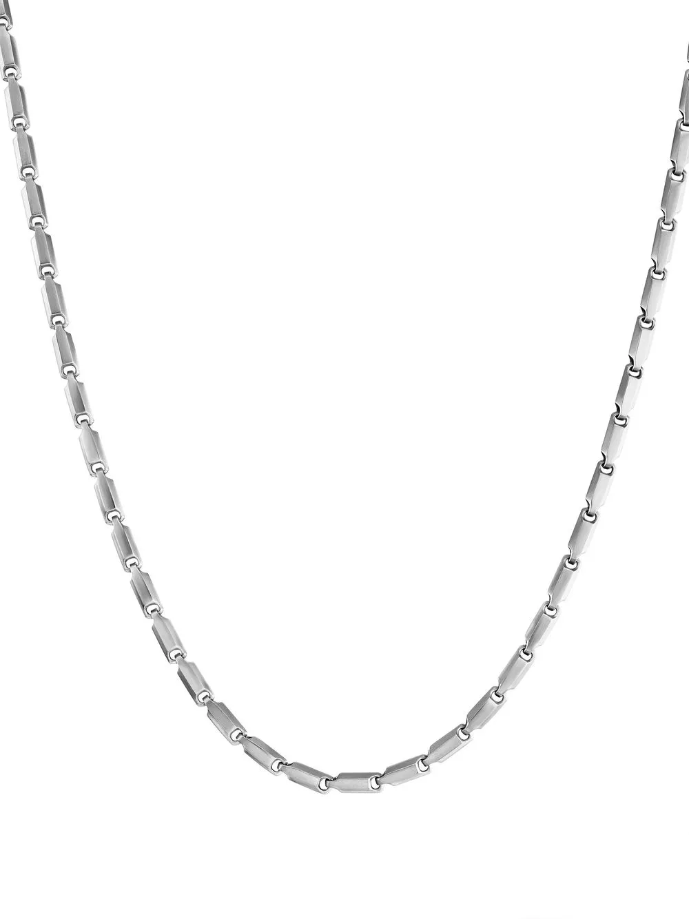 

David Yurman collar Faceted Link - Plateado