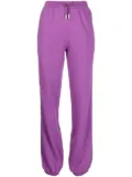 Off-White logo-tape cotton track pants - Purple