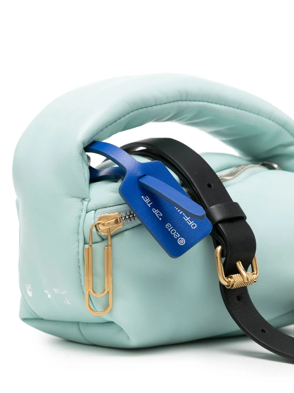 Off-White logo-print Tote Bag | Blue | FARFETCH ID