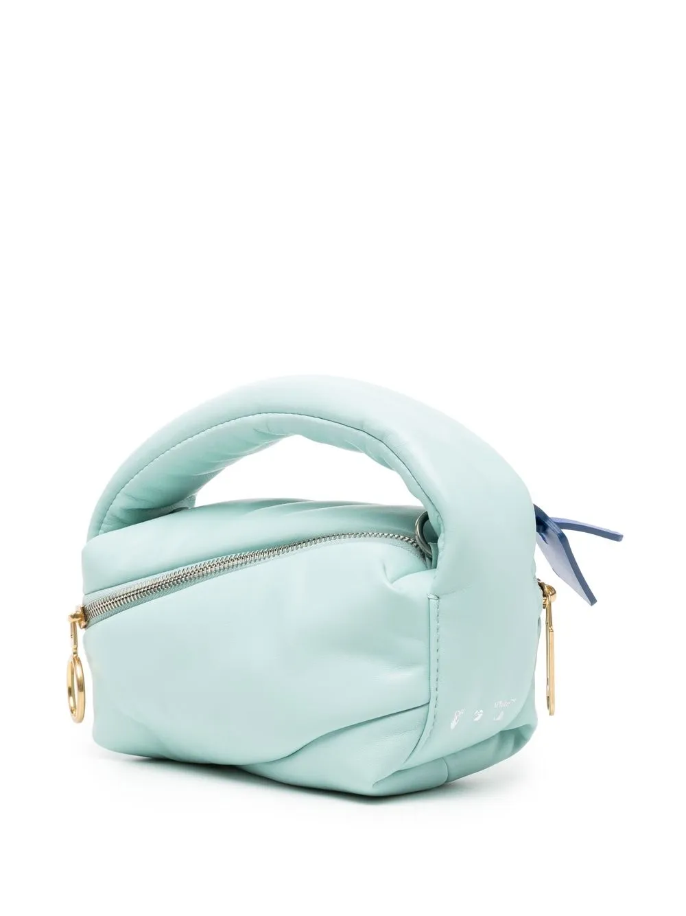  Off White Handtasche Mit Logo Print   Blau 