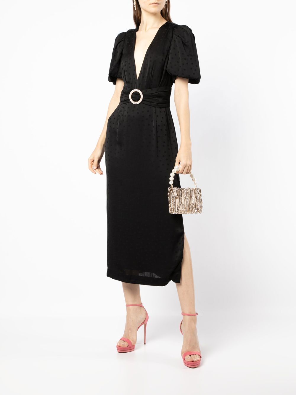 Rebecca Vallance Golightly Spotted Midi Dress - Farfetch