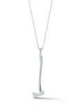 Mateo axe pendant necklace - Silver