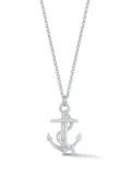 Mateo anchor pendant necklace - Silver