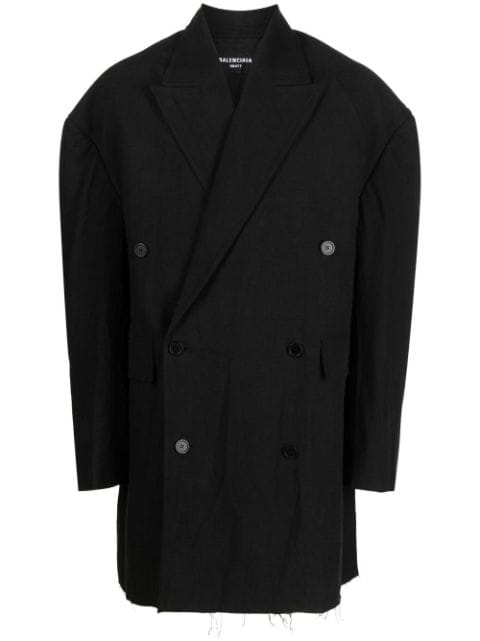 Balenciaga معطف واسع بصفي أزرار