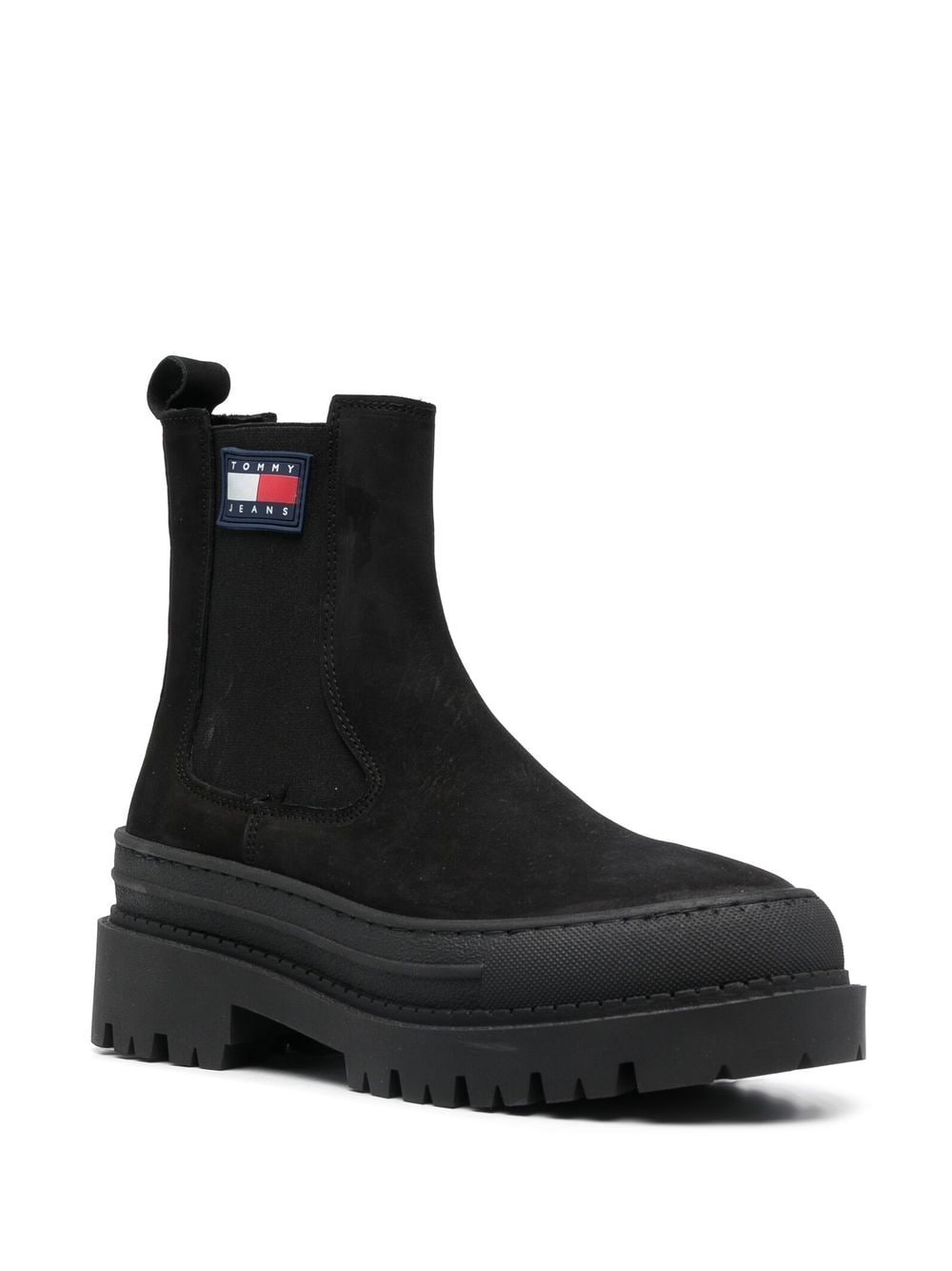 Image 2 of Tommy Jeans logo patch ankle boots