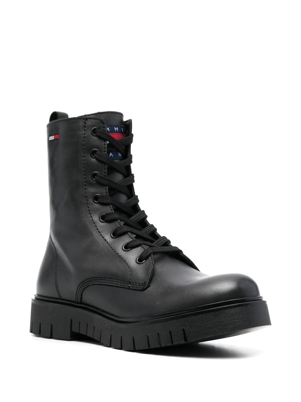 Image 2 of Tommy Jeans lace-up leather ankle boots