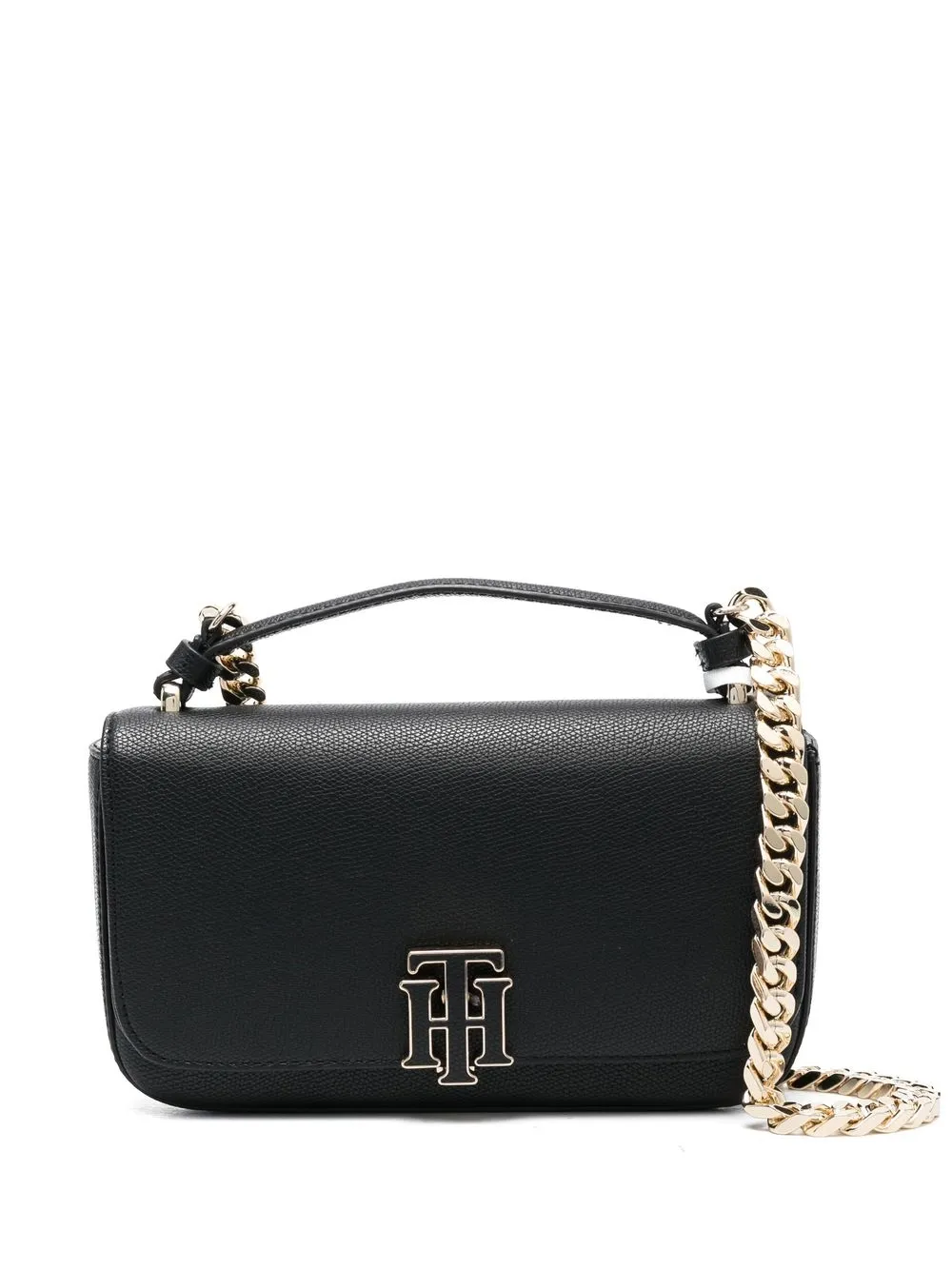 

Tommy Hilfiger bolsa crossbody con placa del logo - Negro