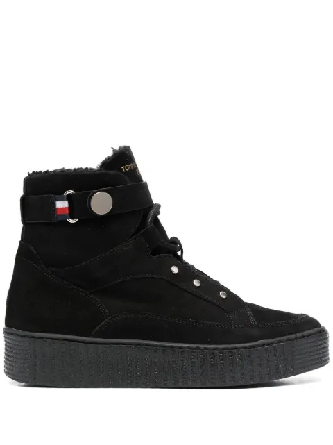 Tommy Hilfiger shearling-lined flatform boots