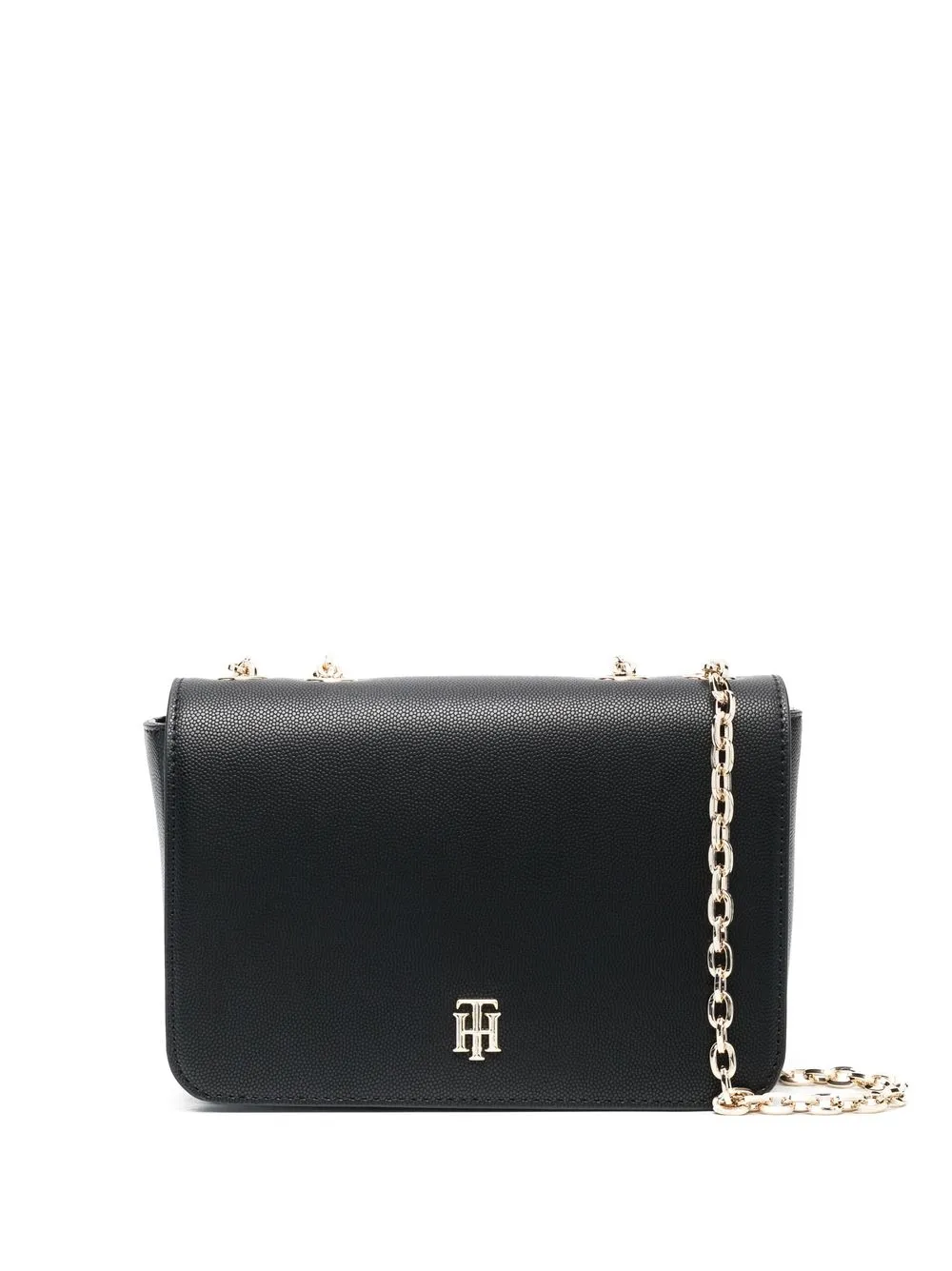 

Tommy Hilfiger Timeless logo plaque crossbody bag - Black