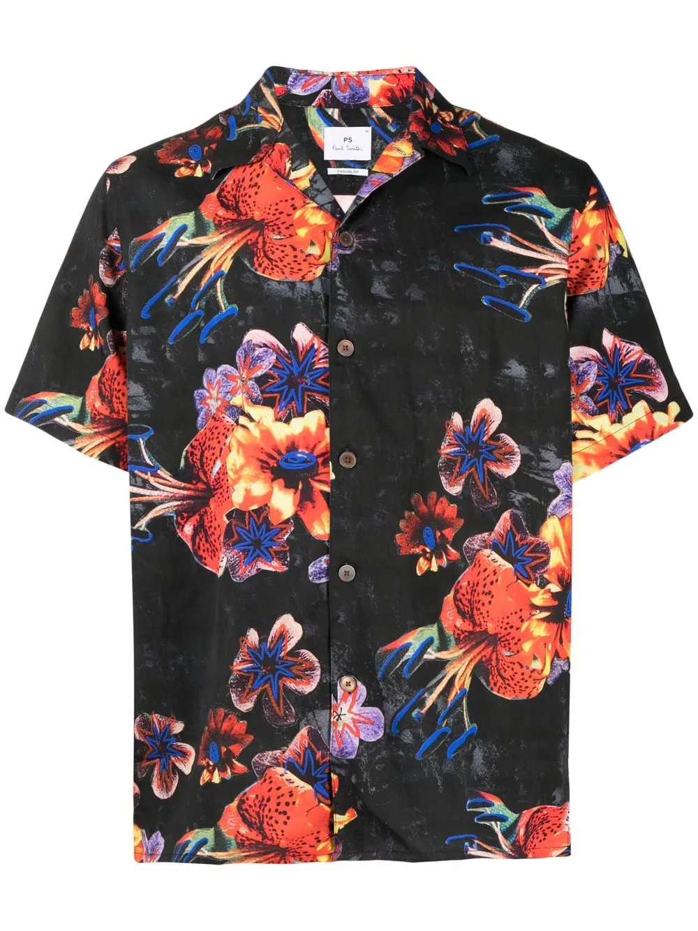 

PS Paul Smith floral-print short-sleeved shirt - Black