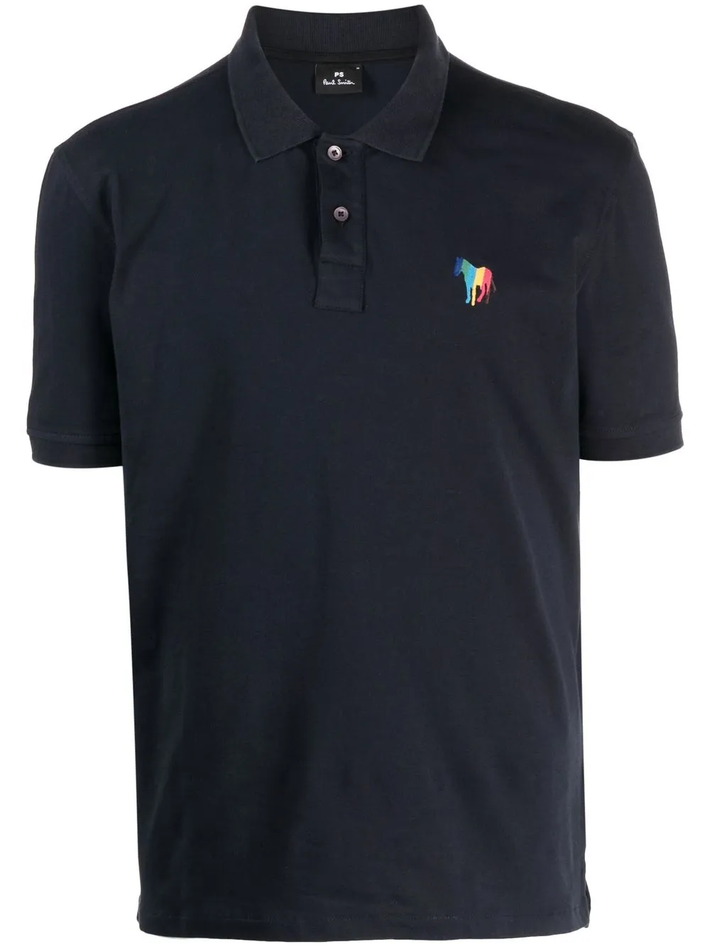 

PS Paul Smith logo-embroidered polo shirt - Blue