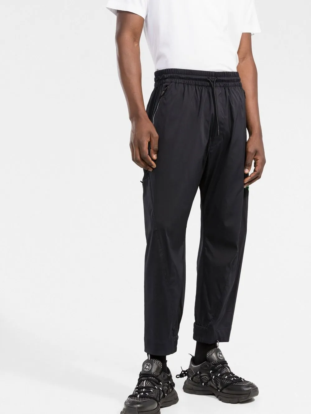  Y 3 Tapered Jogginghose Mit Logo   Schwarz 