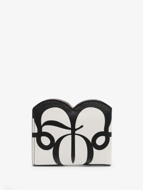 Alexander McQueen portefeuille Seal pliant à logo imprimé