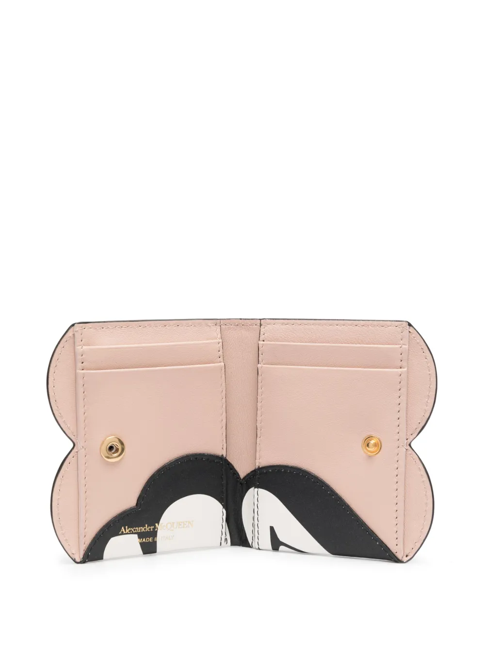 Alexander McQueen Portemonnee met logoprint Beige