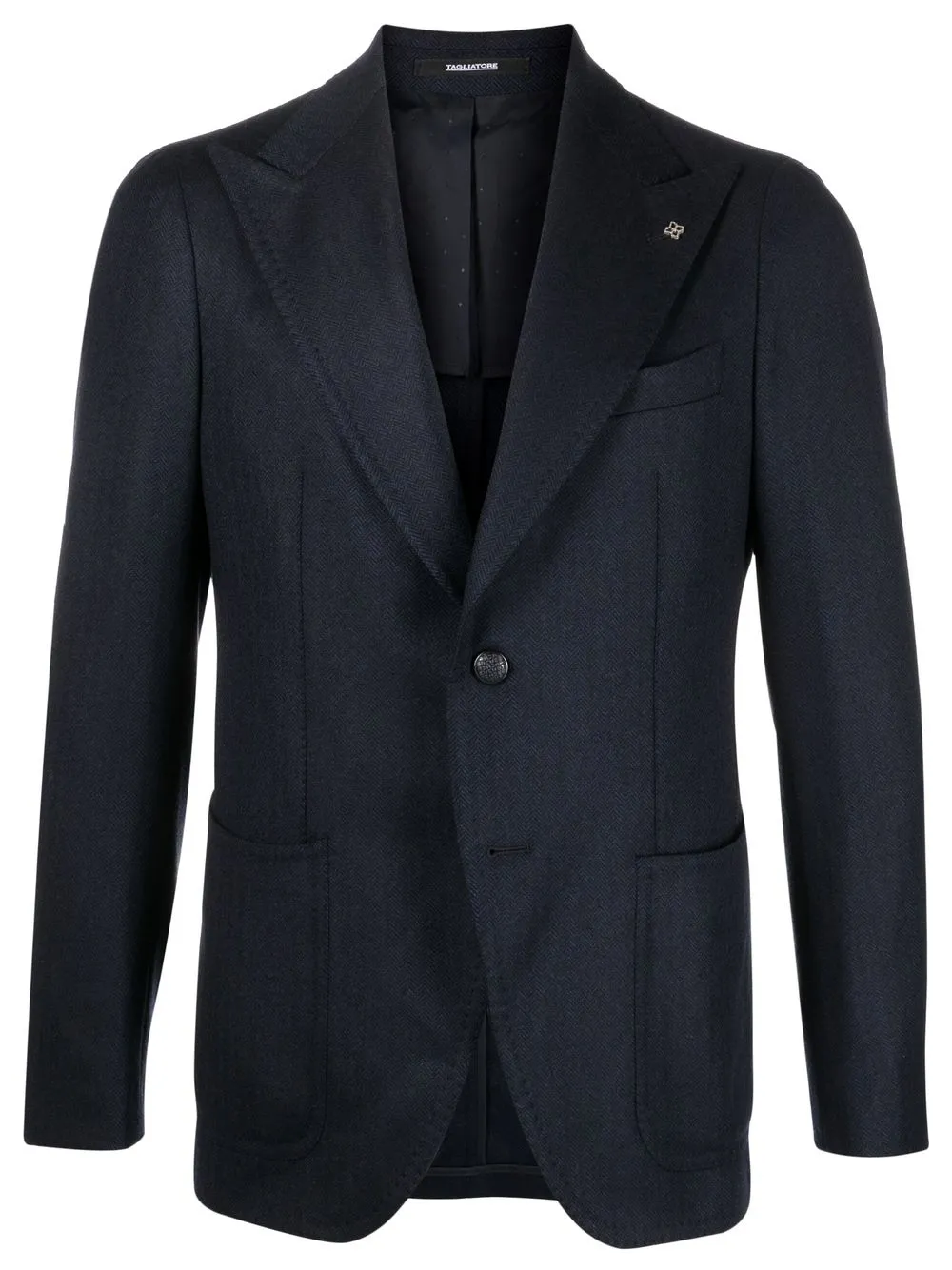 

Tagliatore single-breasted cashmere blazer - Blue